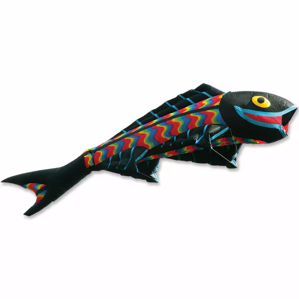 Collections Kites Giant Flying Fish Kite - Wavy Gradient 3 Collections Kites Giant Flying Fish Kite - Wavy Gradient