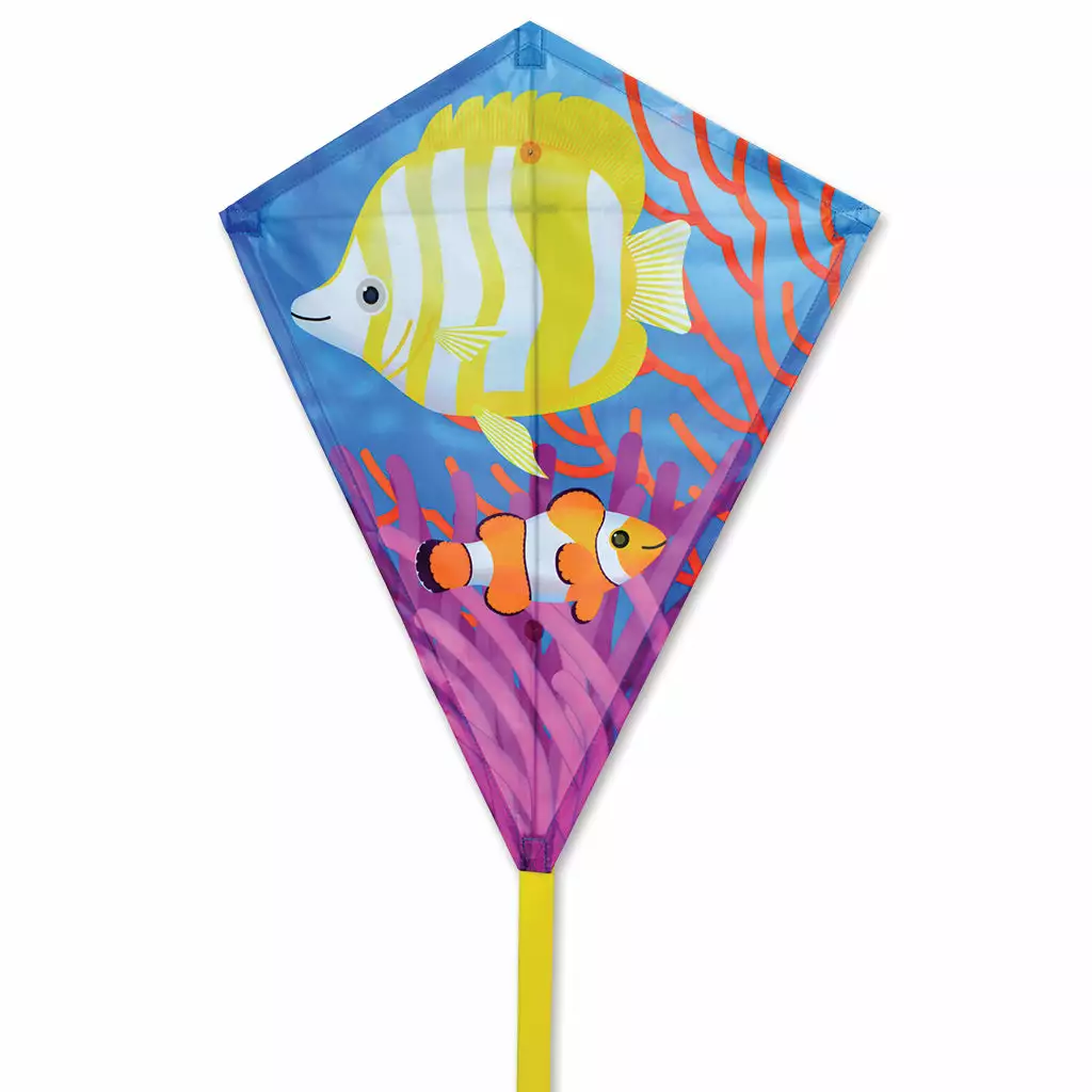Kites Premier Kites 25 In. Diamond Kite - Funny Fish 3 Kites Premier Kites 25 In. Diamond Kite - Funny Fish
