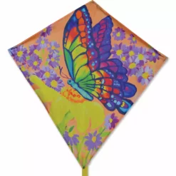 Kites Premier Kites 25 In. Diamond Kite - Butterfly And Wildflowers