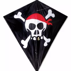 Kites Premier Kites 30 In. Diamond Kite - Skull & Crossbones