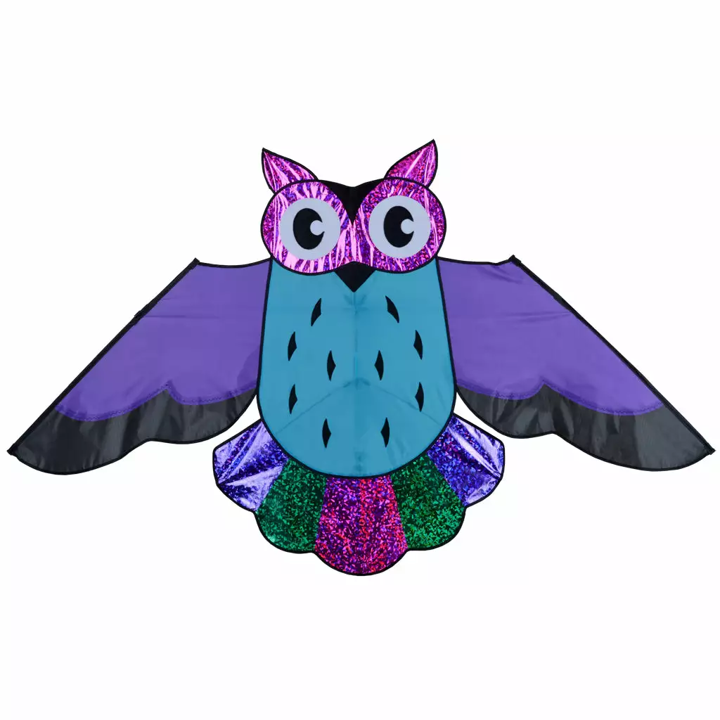57 In. Holographic Purple Owl Kite (Bold Innovations) 3 57 In. Holographic Purple Owl Kite (Bold Innovations)