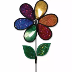 Bold Innovations 12 In. Flower Spinner - Rainbow Holographic
