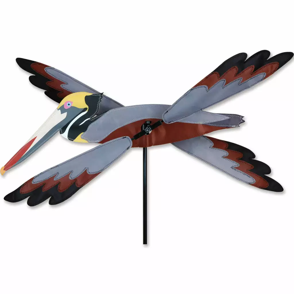 WindGarden WindGarden 23 In. WhirliGig Spinner - Brown Pelican 3 WindGarden WindGarden 23 In. WhirliGig Spinner - Brown Pelican