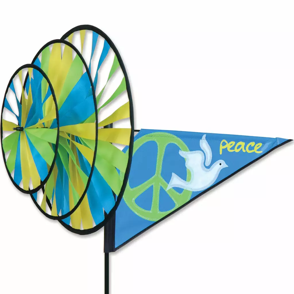 WindGarden Triple Spinner - Peace WindGarden 3 WindGarden Triple Spinner - Peace WindGarden