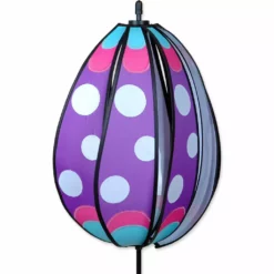 WindGarden WindGarden Spinning Egg Spinner - Purple Polka