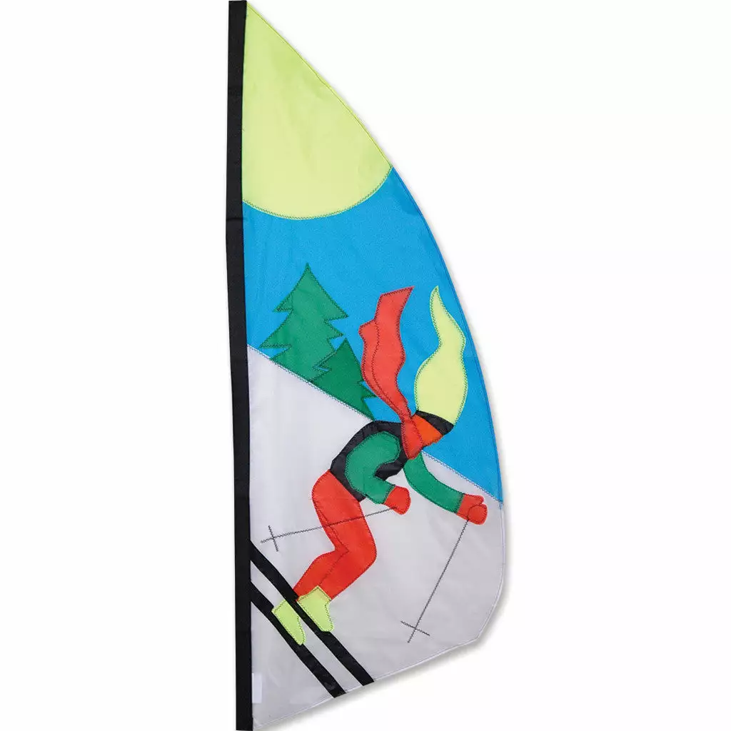 WindGarden 3.5 Ft. Feather Banner - Skier WindGarden 3 WindGarden 3.5 Ft. Feather Banner - Skier WindGarden