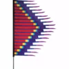 WindGarden Grass Dance Feather Banner - Red 1 WindGarden Grass Dance Feather Banner - Red