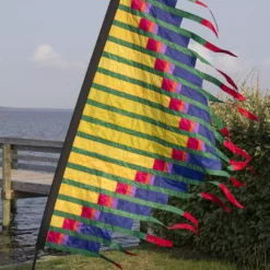 WindGarden Grass Dance Feather Banner - Yellow WindGarden