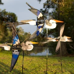 WindGarden 30 In. Great Blue Heron Spinner WindGarden