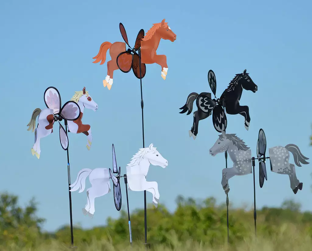 WindGarden Petite Spinner - Black Horse WindGarden 4 WindGarden Petite Spinner - Black Horse WindGarden