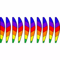 WindGarden 22 In. Hot Air Balloon - Chevron Rainbow