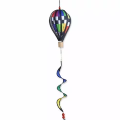 WindGarden WindGarden 12 In. Hot Air Balloon - Checkered Rainbow