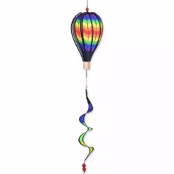 WindGarden WindGarden 12 In. Hot Air Balloon - Double Rainbow Chevron