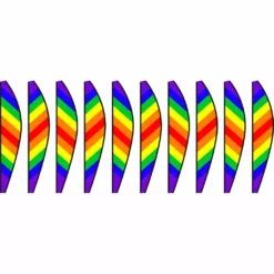 WindGarden 26 In. Hot Air Balloon - Traditional Rainbow