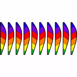 WindGarden WindGarden 18 In. Hot Air Balloon - Chevron Rainbow