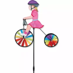WindGarden 19 In. Tricycle Spinner - Girl