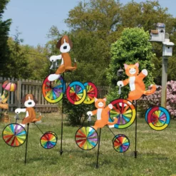 WindGarden 19 In. Tricycle Spinner - Cat