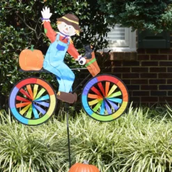 WindGarden 30 In. Bike Spinner - Scarecrow WindGarden 7 WindGarden 30 In. Bike Spinner - Scarecrow WindGarden