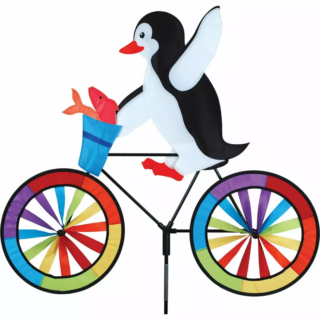 WindGarden WindGarden 30 In. Bike Spinner - Penguin 3 WindGarden WindGarden 30 In. Bike Spinner - Penguin