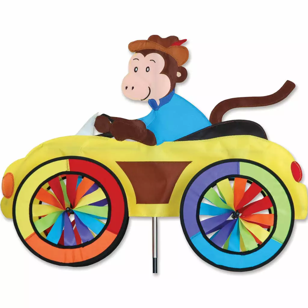 WindGarden WindGarden 25 In. Car Spinner - Monkey 3 WindGarden WindGarden 25 In. Car Spinner - Monkey