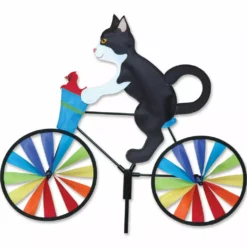 WindGarden 20 In. Bike Spinner - Tuxedo Cat WindGarden