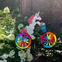 WindGarden WindGarden 30 In. Bike Spinner - Unicorn