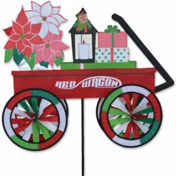 WindGarden 27 In. Red Wagon Spinner - Christmas WindGarden