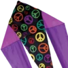 Kites Premier Kites 45 In. Flo-Tail Delta Kite - Peace Signs 1 Kites Premier Kites 45 In. Flo-Tail Delta Kite - Peace Signs