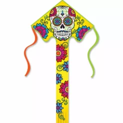 Kites Large Easy Flyer Kite - Sugar Skull Day Of The Dead Premier Kites 5 Kites Large Easy Flyer Kite - Sugar Skull Day Of The Dead Premier Kites