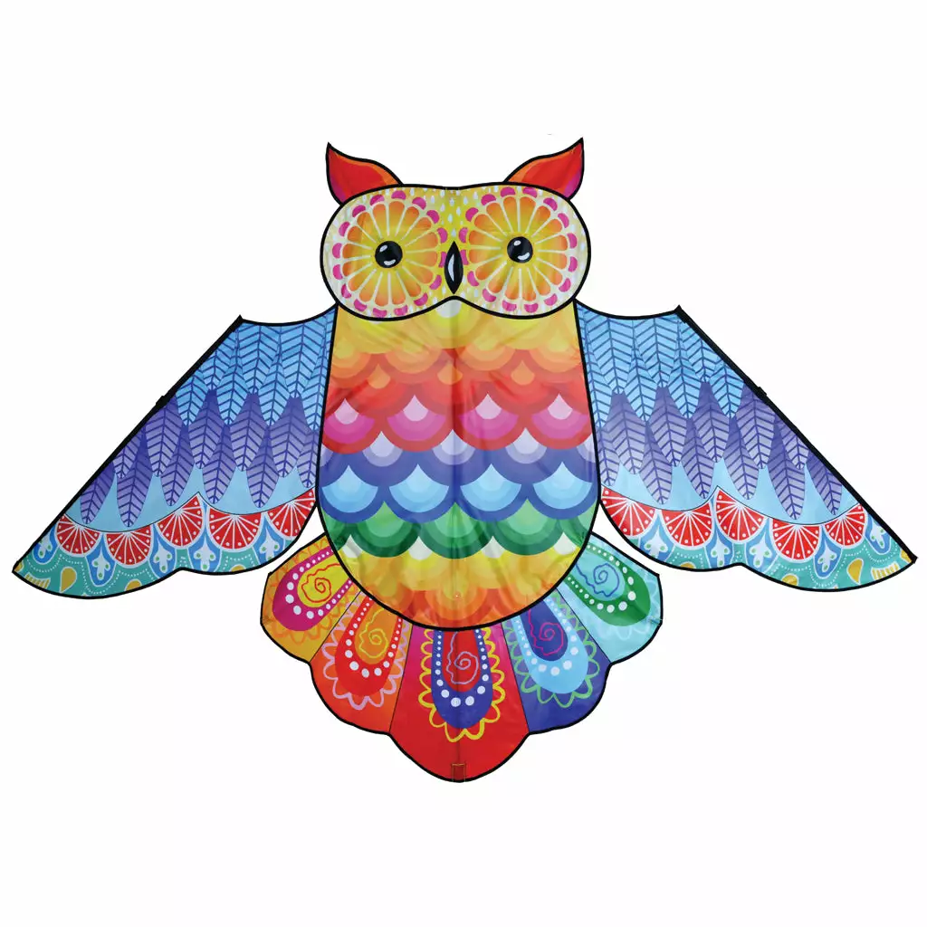Kites 86 In. Rainbow Owl Kite Premier Kites 3 Kites 86 In. Rainbow Owl Kite Premier Kites