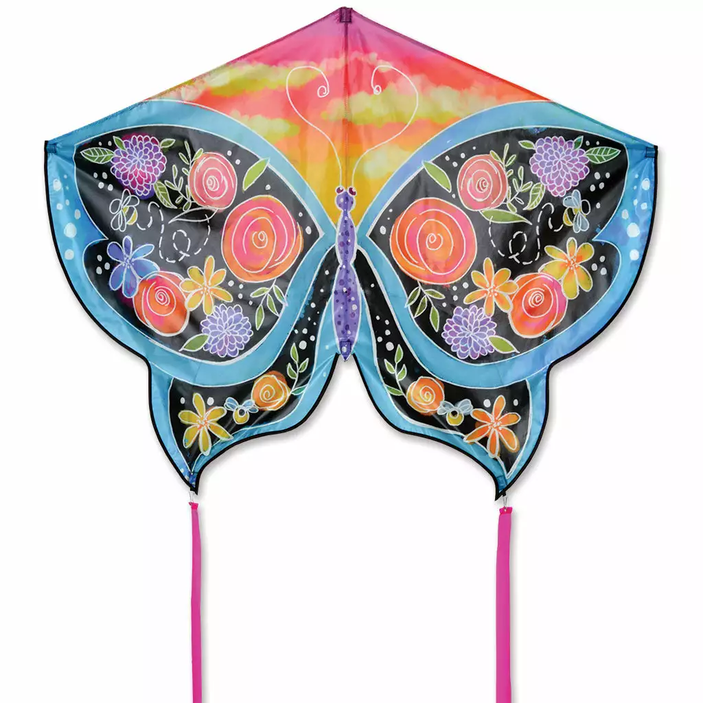 Kites Butterfly Kite - Floral Premier Kites 3 Kites Butterfly Kite - Floral Premier Kites