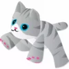 Collections Kites Collections 4 Ft. Gray Tabby Kitten Line Device For Kites