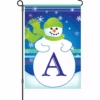 Accent Home & Garden 12 In. Winter Monogram Flag - A Accent