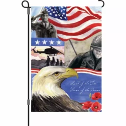 Accent Home & Garden 12 In. Flag - Home Of The Brave Accent