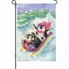 Accent Home & Garden 12 In. Flag - Sledding Fun Accent