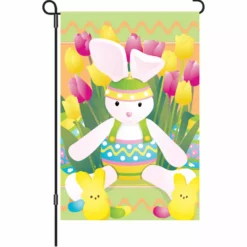 Accent Home & Garden Accent 12 In. Flag - Springtime Bunny