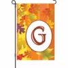 Accent Home & Garden 12 In. Fall Monogram Flag - G