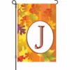 Accent Home & Garden Accent 12 In. Fall Monogram Flag - J