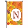 Accent Home & Garden Accent 12 In. Fall Monogram Flag - N