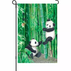 Accent Home & Garden 12 In. Flag - Playful Pandas Accent