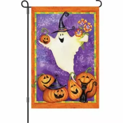 Accent Home & Garden 12 In. Halloween Garden Flag - Ghostly Gifts Accent