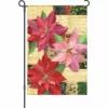 Accent Home & Garden 12 In. Flag - Yuletide Poinsettia