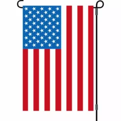 Accent Home & Garden 12 In. United States Flag With Flagpole - U.S.A. Accent