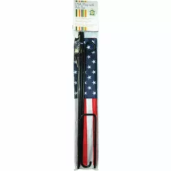 Accent Home & Garden 12 In. United States Flag With Flagpole - U.S.A. Accent
