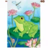 Accent Home & Garden Accent 28 In. Flag - Lotus Frog