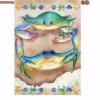 Accent Home & Garden Accent 28 In. Flag - Happy Crabs