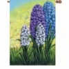 Accent Home & Garden Accent 28 In. Flag - Hyacinths