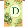 Accent Home & Garden 28 In. Spring Monogram Flag - D Accent