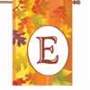 Accent Home & Garden 28 In. Fall Monogram Flag - E