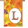 Accent Home & Garden 28 In. Fall Monogram Flag - L Accent